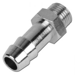 Caños roscados - latón niquelado - M5 macho a 1 pulgada