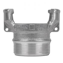 Guillemin-koppeling met buitenschroefdraad zonder vergrendeling - aluminium