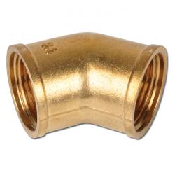 Racor codo 45° - latón - rosca interior cilíndrica G 3/8" a G 1" - PN 16