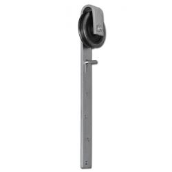 Poulies de porte coulissante - avec galet en fonte - à rainure angulaire en forme de U - avec roulement à rouleaux -  Ø du galet 60 à 160 mm - capacité de charge 30 à 175 kg