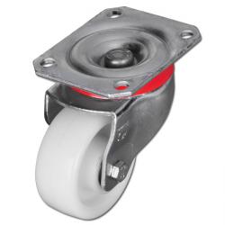 Roulette pivotante pour charges lourdes - roue polyamide - Ø roue 80 à 125 mm - hauteur totale 108 à 155 mm - charge max. 200 à 350 kg