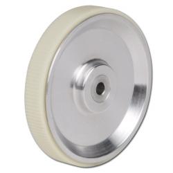 Messrad - Aluminium - Lauffläche geriffelt - Ø 63,66 mm - 4 bis 10 mm