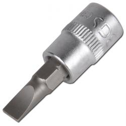 Douille 1/4" - fente