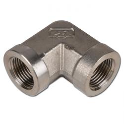 Hochdruck-90°-Winkel - Edelstahl 1.4571 - zylindrisches Innengewinde G 1/8" bis G 1 1/2" - PN bis 350