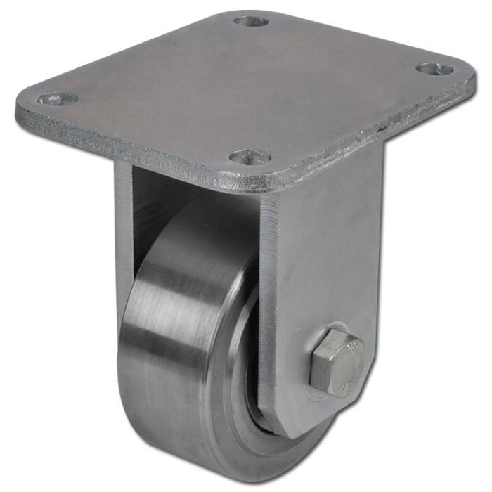 Zestaw kołowy stały do dużych obciążeń - koło w całości ze stali - Ř koła 100 do 250 mm - wysokość 145 do 380 mm - nośność 1700 do 10000 kg