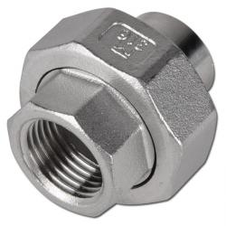 Raccordo a saldare - Acciaio inox 1.4408 - Filettatura femmina da Rp 1/4" a Rp 2" - Estremità a saldare Ø 13,5 a 60,3 mm - PN 16
