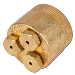 Nebeldüse "Zamak" - vermessingt - 1,0 bis 2,4 mm