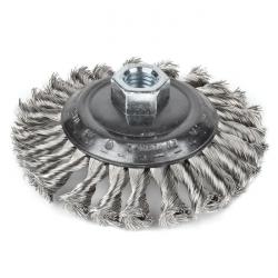Kjeglebørste - med gjenget - flettet INOX-tråd - M14x2 "PFERD"