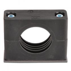 Buisklem - lichte serie 0 tot 6 - kunststof - buis-Ø 6 tot 50,8 mm - met lasplaat - prijs per stuk