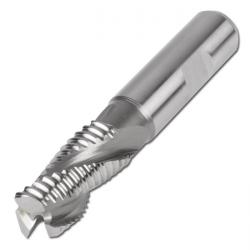Skrubbfräs HSS Co5 - stål, rostfritt stål, legeringar Ti - DIN 844-K - typ NR - med center cut