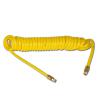 Tubo en espiral "supercoil" - amarillo - rosca exterior Ø 5 a 13 mm - macho 1/4" a 1/2" - longitud 3 a 9 m - precio por unidad