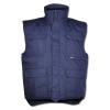 Gewatteerd vest "UNDELOH" - 65% polyester/35% katoen - marineblauw - maten S tot XXXL