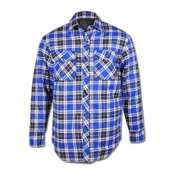 Thermoshirt "ONTARIO" - 100% katoen - blauw geruit