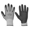 Handschoen - "ATLANTA" 65/35% nylon/spandex EN 388 - zwart/grijs