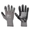 Werkhandschoen "Datong" - fijn gebreid polyamide met nitrilcoating - kleur grijs/zwart - norm EN 388 / klasse 4121