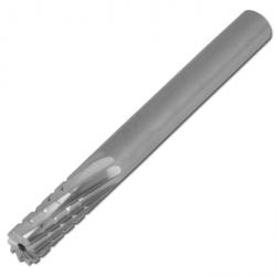 Restposten - HSS-Frässtift, PFERD - Zylinderform - mit Stirnverzahnung A ST - für VA - Kopf-Ø x Länge 10 x 13 mm - Zahnung 2 - Gesamtlänge 53 mm