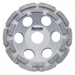Muela de copa diamantada, Ø x agujero: 125x22,23mm, doble fila, FORUM