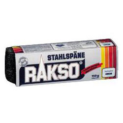 Teräslastut, hieno/keskikarkea/karkea, 150 g, RAKSO