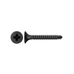 Snelbouwschroef met fijne schroefdraad en boorpunt FSN-TPB - schroefdraad Ø 3,5 mm - kruiskop PH2 - gefosfateerd - VE 500/1000 stuks