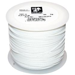 Cordón de albañilería en dispensador de plástico - polietileno - longitud 100 m - grosor 2,0 mm, blanco