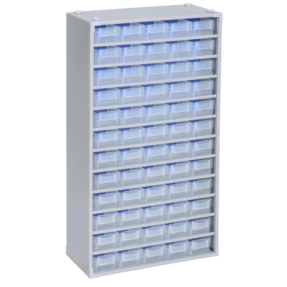 VarioPlus Pro M - magasin i små dele lavet af metal -300 x 140 x 565 mm - sølv