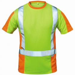 Hoge zichtbaarheid T-shirt "Utrecht" - 75% polyester, 25% katoen - maat S-XXXL - ca. 185 g/m²