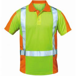 Hoge zichtbaarheid poloshirt "Zwolle" - 75% polyester, 25% katoen - maten S-XXXL - ca. 185 g/m²