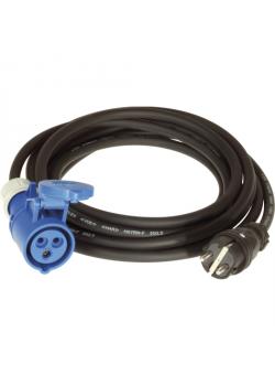 Cable adaptador para caravana con clavija y acoplamiento - 3 polos - corriente nominal 230 V - tensión nominal 16 A - longitud de 1,5 a 5 m