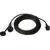 Alargador con cable de manguera de goma gruesa - para uso en exteriores - tensión nominal 230 V - corriente nominal 16 A