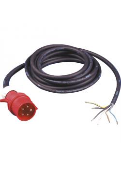 Cable de conexión CEE - con clavija CEE 400 V, 16 A ó 400 V, 32 A - sección del cable 5 G 1,5 mm², 5 G 2,5 mm², 5 G 4,0 mm² ó 5 G 6,0 mm²