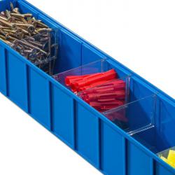 Separador ProfiPlus ShelfBox Separador S - Dimensiones (An x Pr x Al) 85 x 1 x 75 mm - Color transparente
