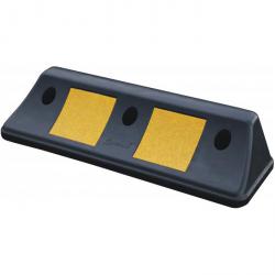 Wielblok - lengte 500 mm - hoogte 100 mm - materiaal PVC - kleur zwart/geel