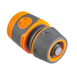 Conector de manguera - para mangueras de 1/2 pulgada o 3/4 pulgada - con tope de agua