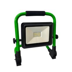 LED spotlight - 20 watt - 6500 K - lysstrøm 2000 lm - inkl. sokkel og 3,7 V batteri