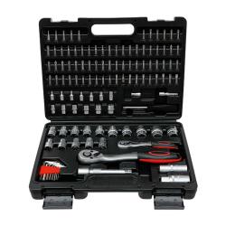 Jeu de douilles - Super Lock (profil ondul&eacute;) - Entra&icirc;nement 6,3 mm (1/4 ''), 12,5 mm (1/2 '') - 115 pcs.