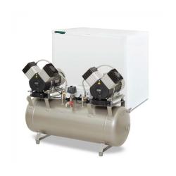 2-cilinder compressor - motorvermogen 2x 1,2 kW - persluchtreservoir 110 l - verschillende uitvoeringen