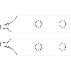 Paire de pointes de rechange - pour pinces de montage 8000 J 41-51-61 - angulaire
