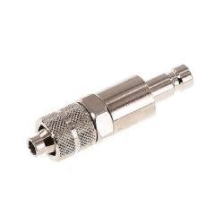 Koppelingsstekker (NW2,7) - 6 x 4 mm slang - vernikkeld messing - prijs per stuk