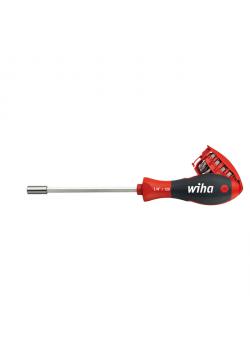 Skrutrekker med bitmagasin - Series SB 3809 01-01 - Form D 6,3 - 1/4 tommer - magnetisk - 8 bits inkludert