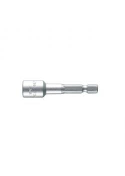 Pipenøkkelinnsats - magnetisk - standard - 55 mm - sekskant 1/4" i boks