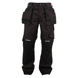 Work bukser - Ocean - åndbar - Cordura forstærkning - Størrelse S til 4XL - Sort