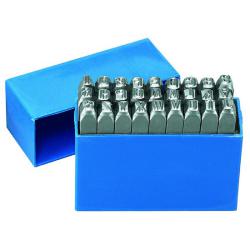 Slagcijfers - A tot Z  - Letterhoogte 6 mm - Lengte 70 mm - 27-delig