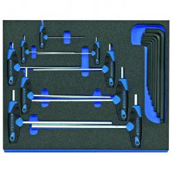 Zestaw wkrętaków Phillips - w module kontrolnym - 17 części