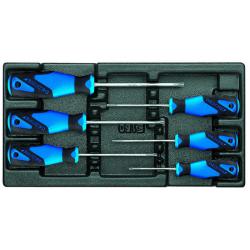 Jeu de tournevis - Vis Torx® à l'intérieur - 1/3 Module ES - 6 pièces