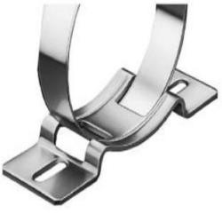 Equerre de fixation NORMAFIX® K1 - pour courroie d'une largeur de 20 à 30 mm - en acier galvanisé - plage de serrage de Ø 40 à 493 mm