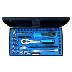 Steeksleutelset - 1/4" - 40-delig - UD-IN-IS-PH-PZ-TX