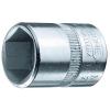 Socket 1/4 "- 6 sekskantet - SW 3/16 til 9/16" - længde 25 mm