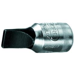Screwdriver bit 1/4" - slot - cutting width 4 to 8 mm