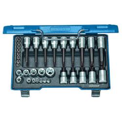 Schraubendreher-Satz - Antrieb 1/2″ und 1/4″ - 34-teilig - Innen- und Außen-TORX®