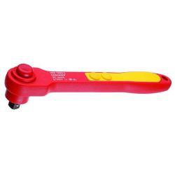 VDE-omschakelbare ratel - aandrijving 1/2″ - VDE geïsoleerd tot 1000 V - 270 mm lang